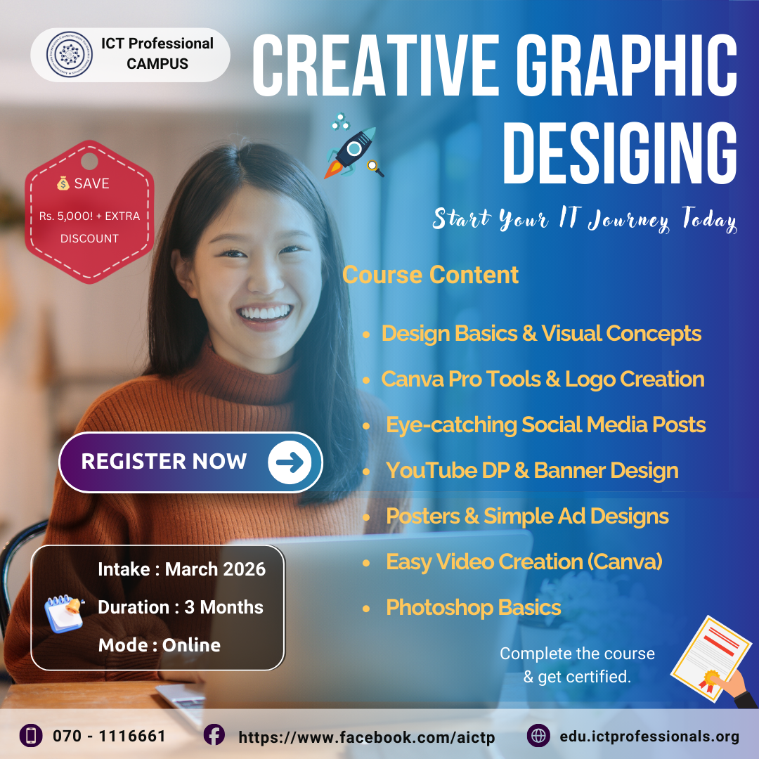 Certificate in Creative Graphic Designing