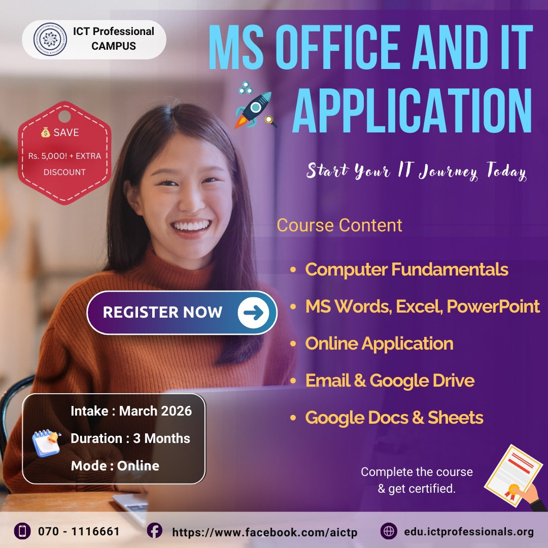 Certificate in MS Office & IT Applications